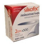 Лейкопластырь silkofix 2см х 500см неткан.основа n 1