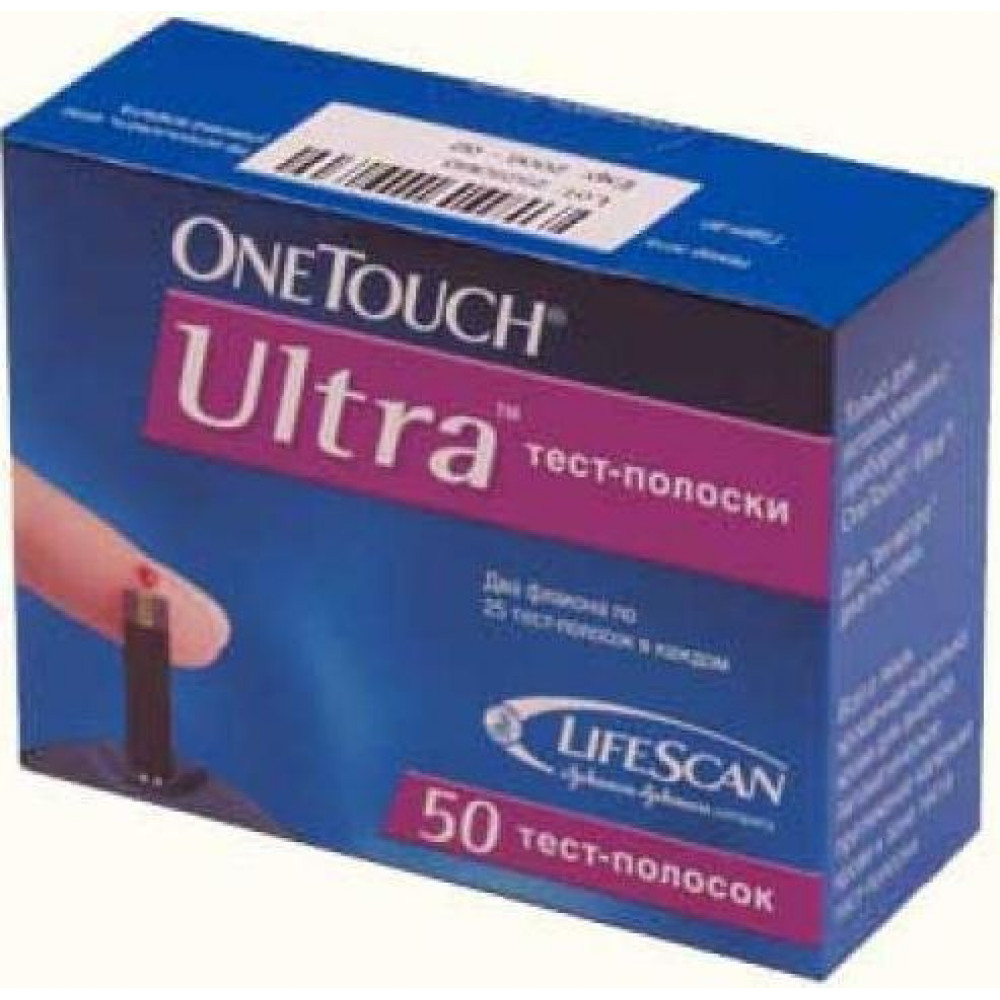 Тест-полоски one touch ultra д/опред.глюкоз. в крови х50